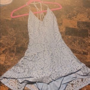 Blue lace dress. Large. Only worn once.